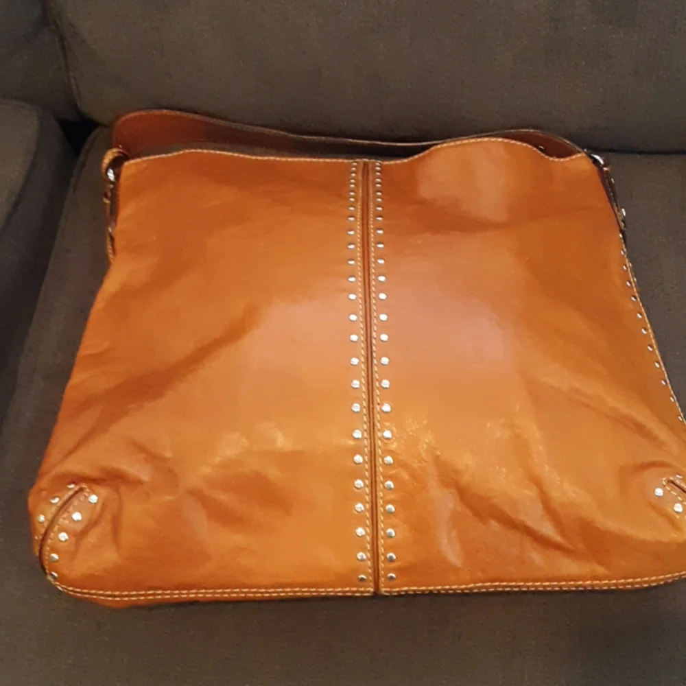 Michael Kors Tan Studded Hobo Bag